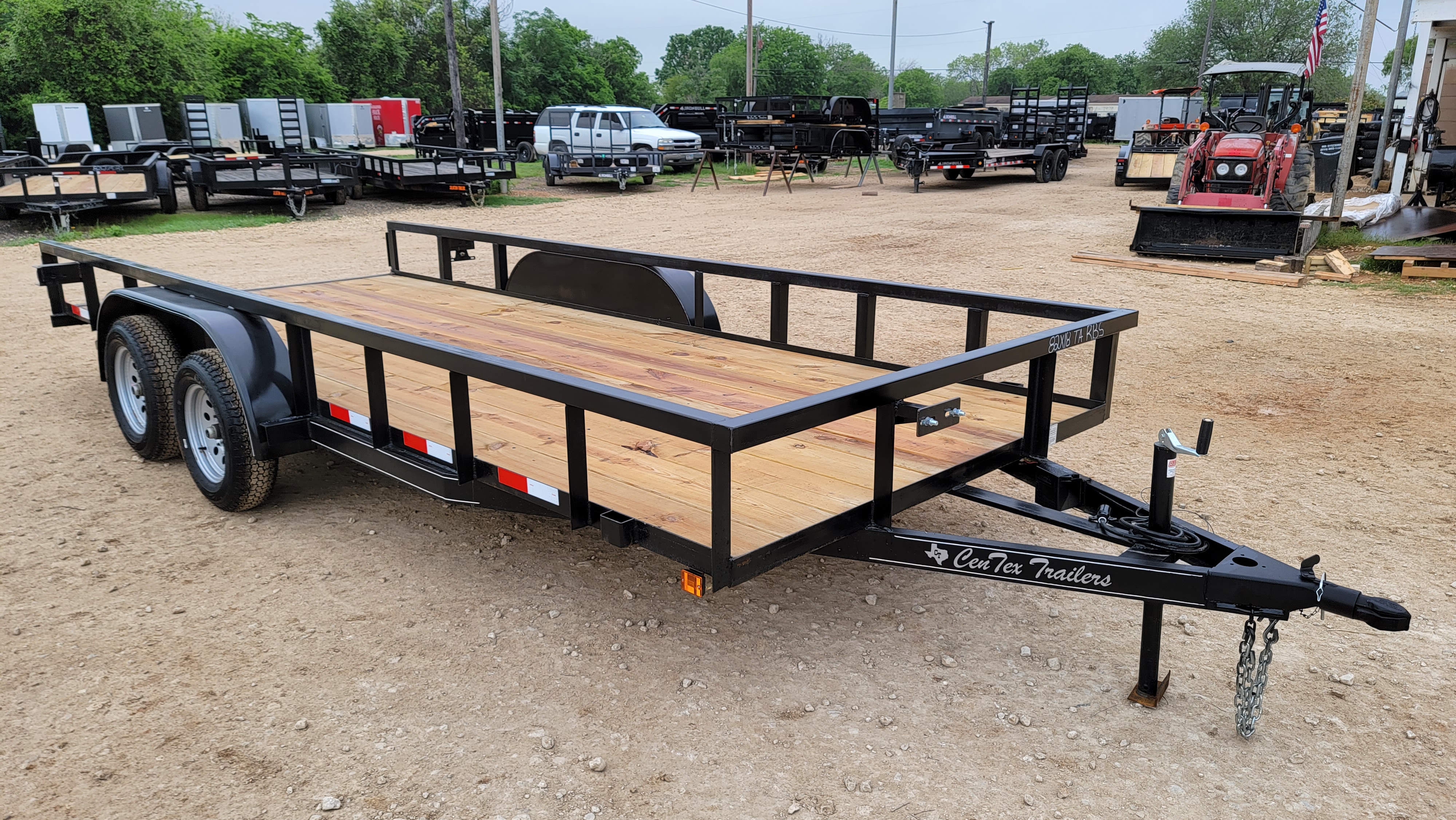 2025CentexTrailers82x18UTBTandemAxleSq.Tubew/Ramps&Brakes